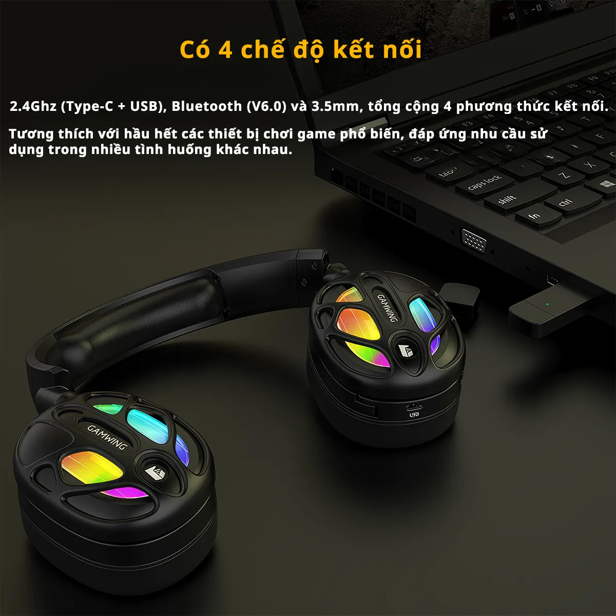 Tai nghe Gaming chup tai Gamwing Hi8